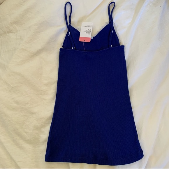 2 for $15 6ixty8ight Blue Lace Tank Top - Picture 2 of 4